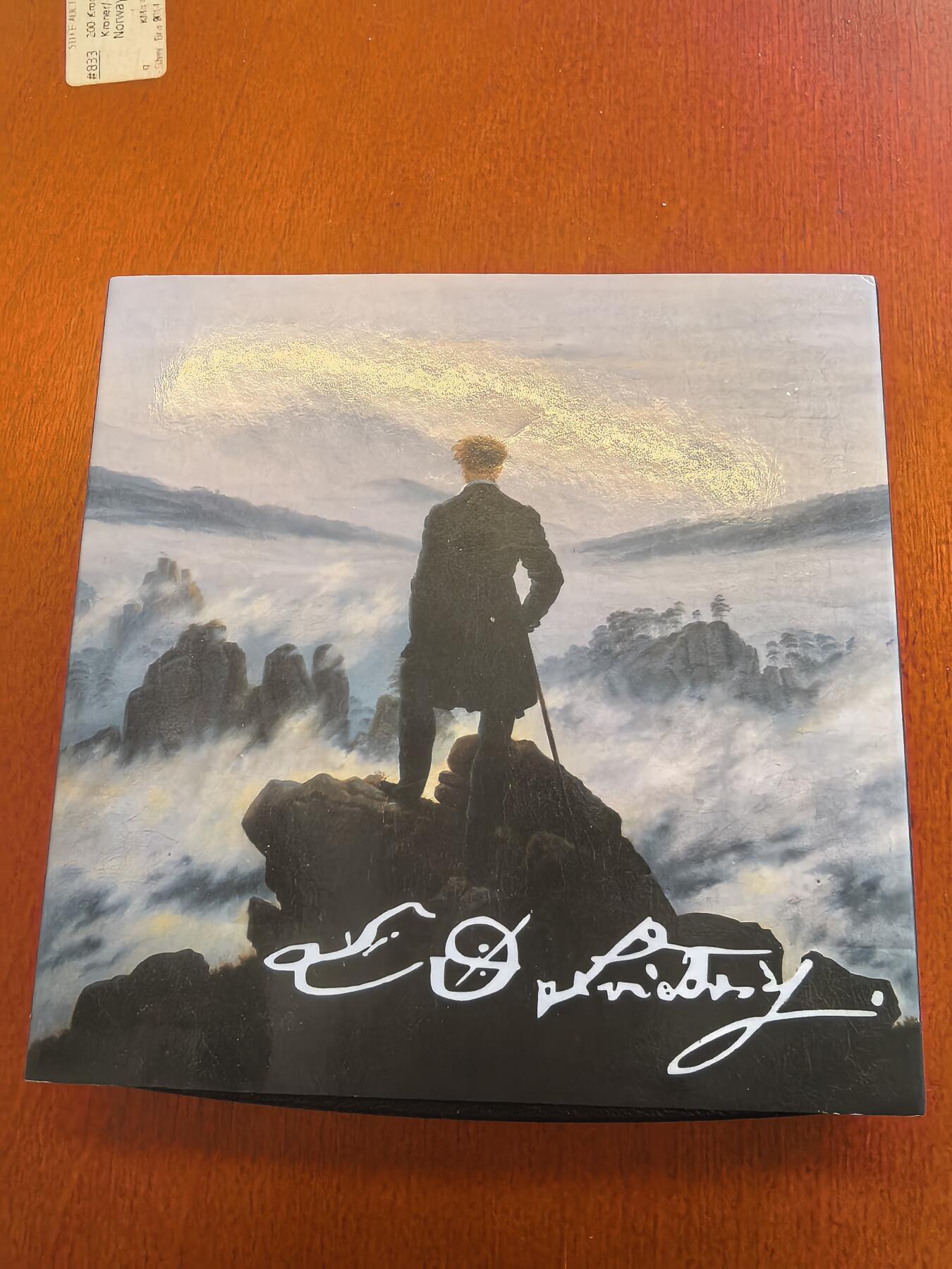 长老汇蛇年精选第九十三场拍卖  2021纽埃世界名画系列之云中漫步者1元彩色精制银币，1盎司999银，999枚，盒证全