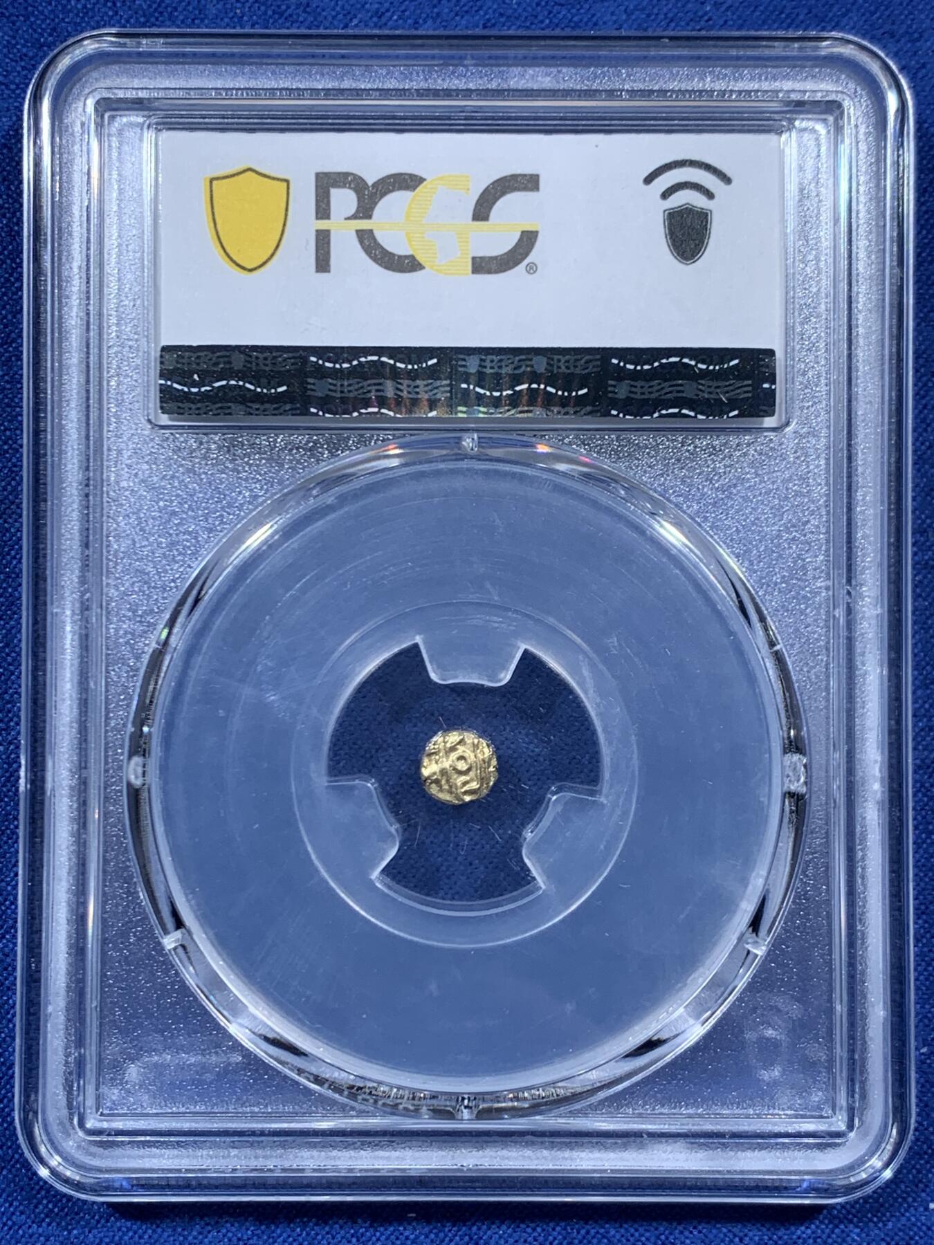 《竞宝斋》第457场 周日，周一，周二   3场连拍 （全场包邮）欢迎送拍 PCGS MS64 印度迈索尔 1638-62年 1F 金币 亚军分