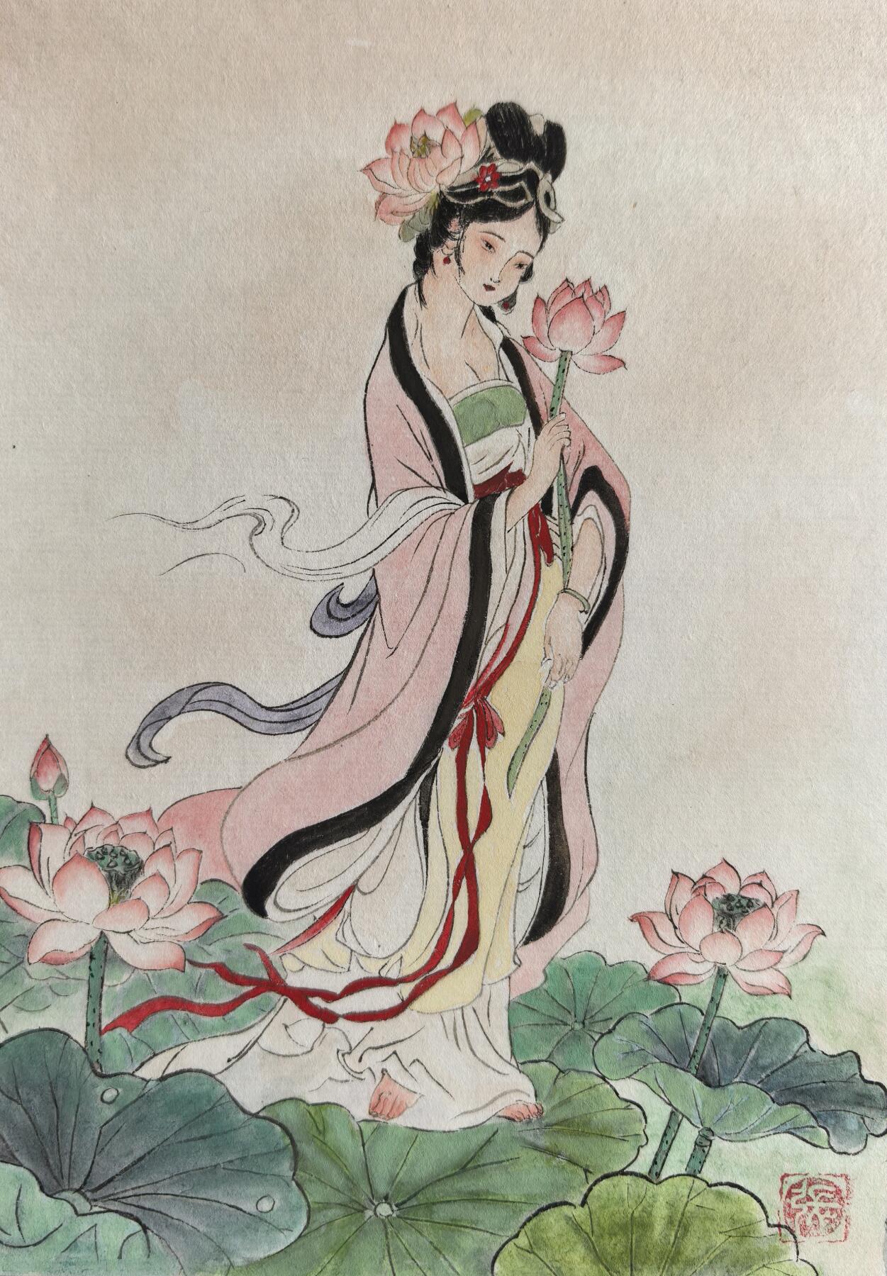 阳大大卡牌拍卖第93期（持续收拍品，周五晚上九点截拍，进群福利早知道） 【手绘卡】艺术家八仙过海纸本，画芯尺寸:A5(单张) 8张全套 精美手绘