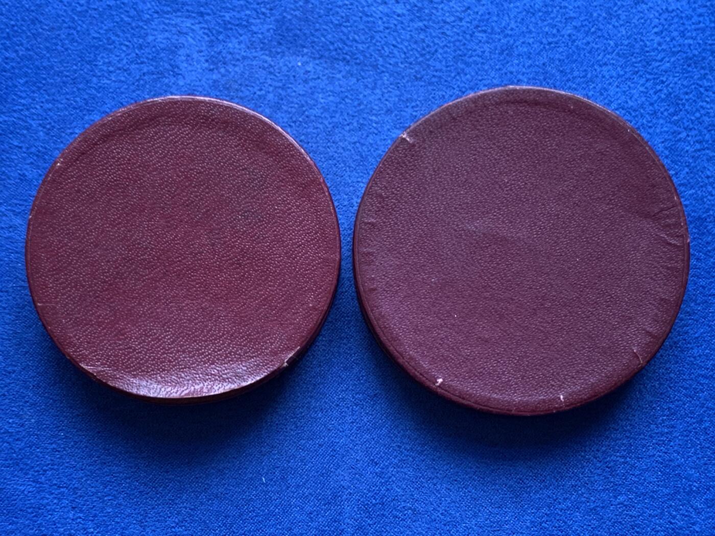 《竞宝斋》第457场 周日，周一，周二   3场连拍 （全场包邮）欢迎送拍 两枚一组 法国电力铜章 镀金（55.2mm 70.35克）镀银（54.2mm 77.7克）带盒