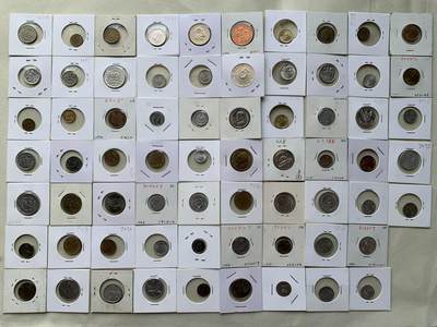 《竞宝斋》第457场 周日，周一，周二   3场连拍 （全场包邮）欢迎送拍 - 各款裸币68枚，带币夹 细节见图