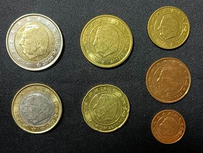 【游宝拍卖】乙巳蛇年第107期 周四集拍 - 比利时🇧🇪欧元套币 少2欧分 2元品弱