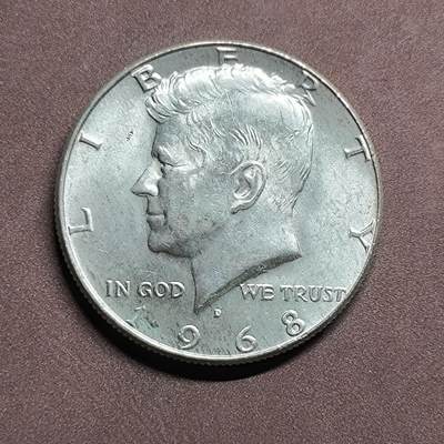 【日月同辉 第2场】世界钱币 银币 - 1968年肯尼迪银币