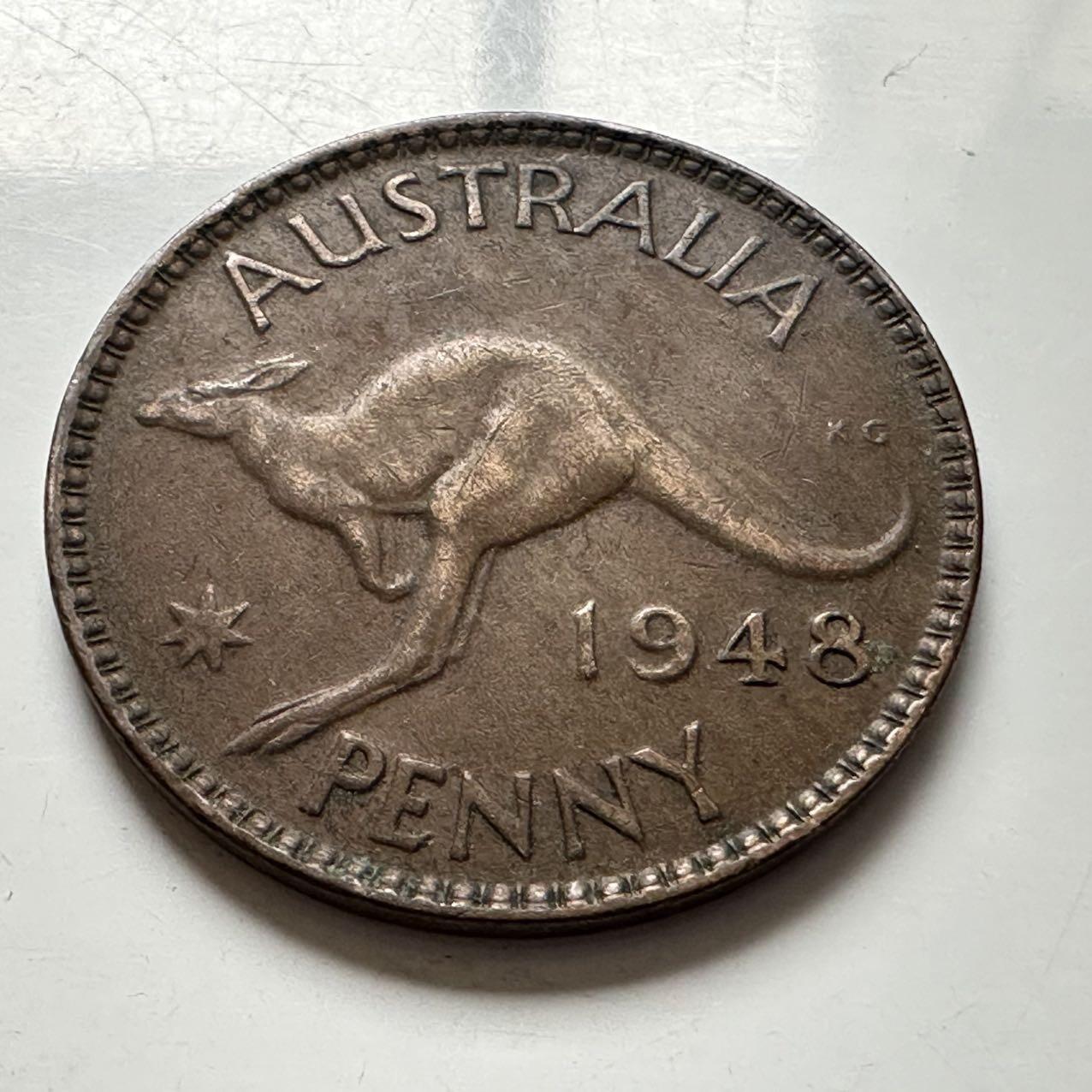 🌹外币初藏🌹🐯2026年第6场  每周二四六晚8️⃣点 接代拍 澳大利亚1948年一便士