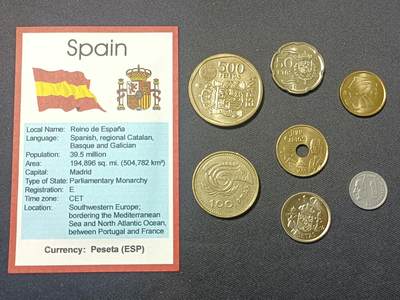 【游宝拍卖】乙巳蛇年第107期 周四集拍 - 西班牙🇪🇸套币