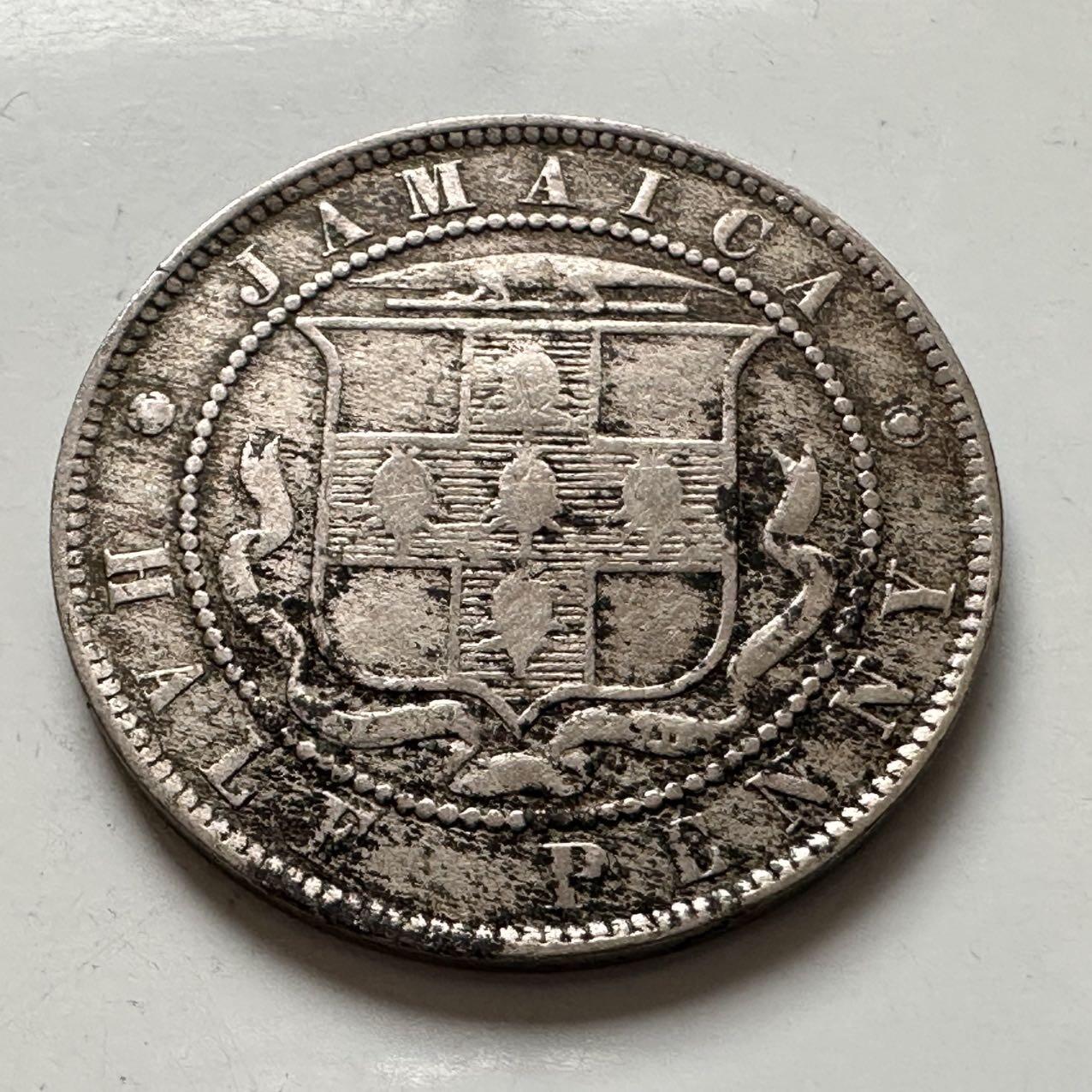 🌹外币初藏🌹🐯2026年第6场  每周二四六晚8️⃣点 接代拍 英属牙买加1885年半便士