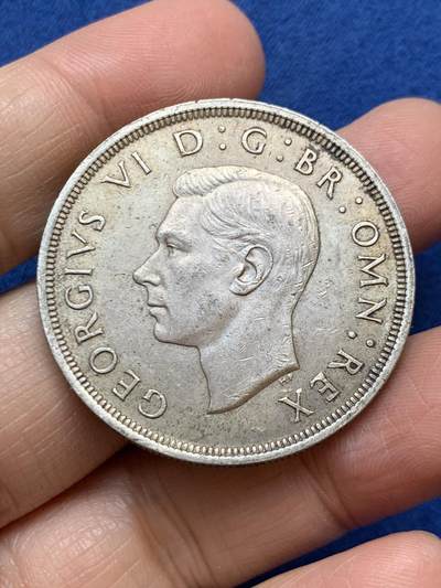 《竞宝斋》第457场 周日，周一，周二   3场连拍 （全场包邮）欢迎送拍 - 英国1937年乔治六世登基克朗银币