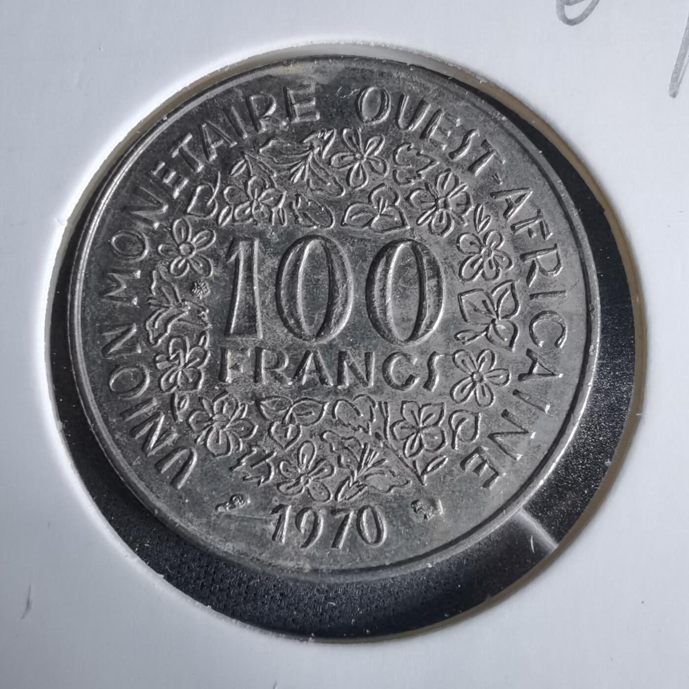 沼泽如烟--第960场 西非1970年100法郎