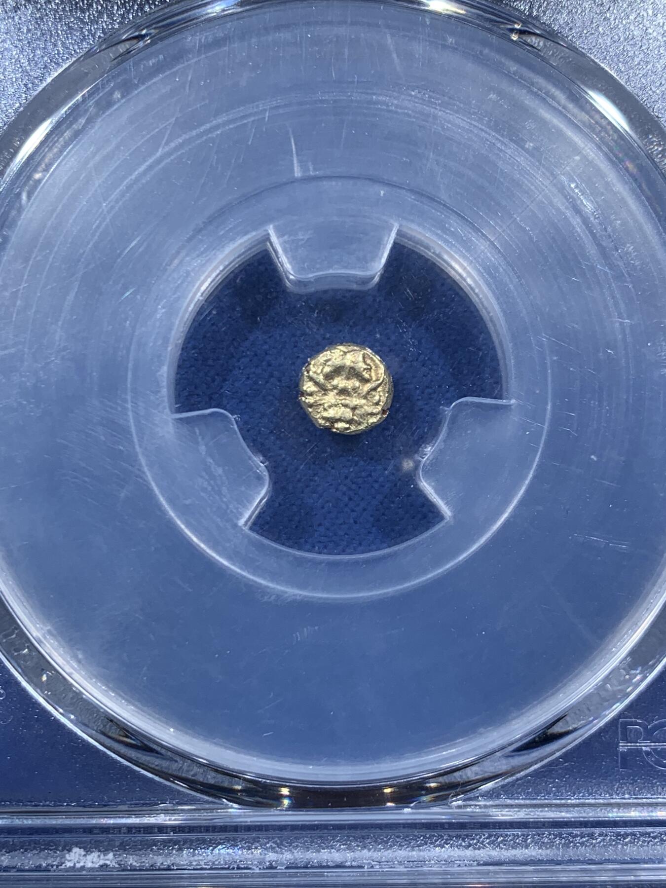 《竞宝斋》第457场 周日，周一，周二   3场连拍 （全场包邮）欢迎送拍 PCGS MS64 印度迈索尔 1638-62年 1F 金币 亚军分