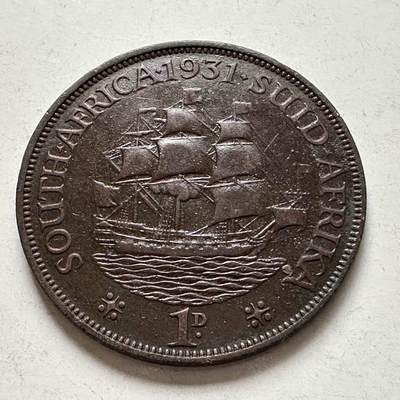 🌹外币初藏🌹🐯2026年第6场  每周二四六晚8️⃣点 接代拍 - 南非1931年一便士