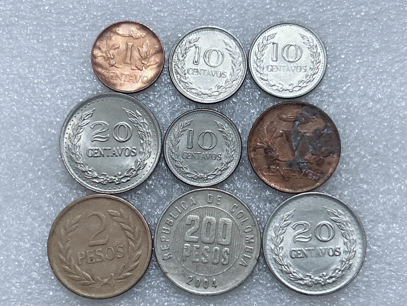 第一海外回流一元起拍收藏 散集专场  第291期 哥伦比亚硬币 9枚