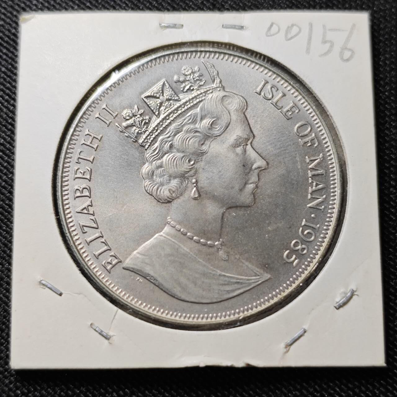 KK钱币收藏小铺  第400期  百期特拍（四拍之四）2月预留时间 周末发货   1985马恩岛1克朗纪念币