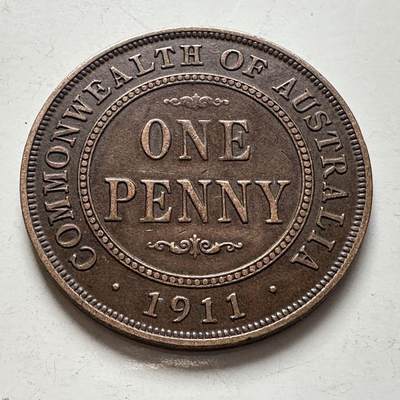 🌹外币初藏🌹🐯2026年第6场  每周二四六晚8️⃣点 接代拍 - 澳大利亚1911年一便士