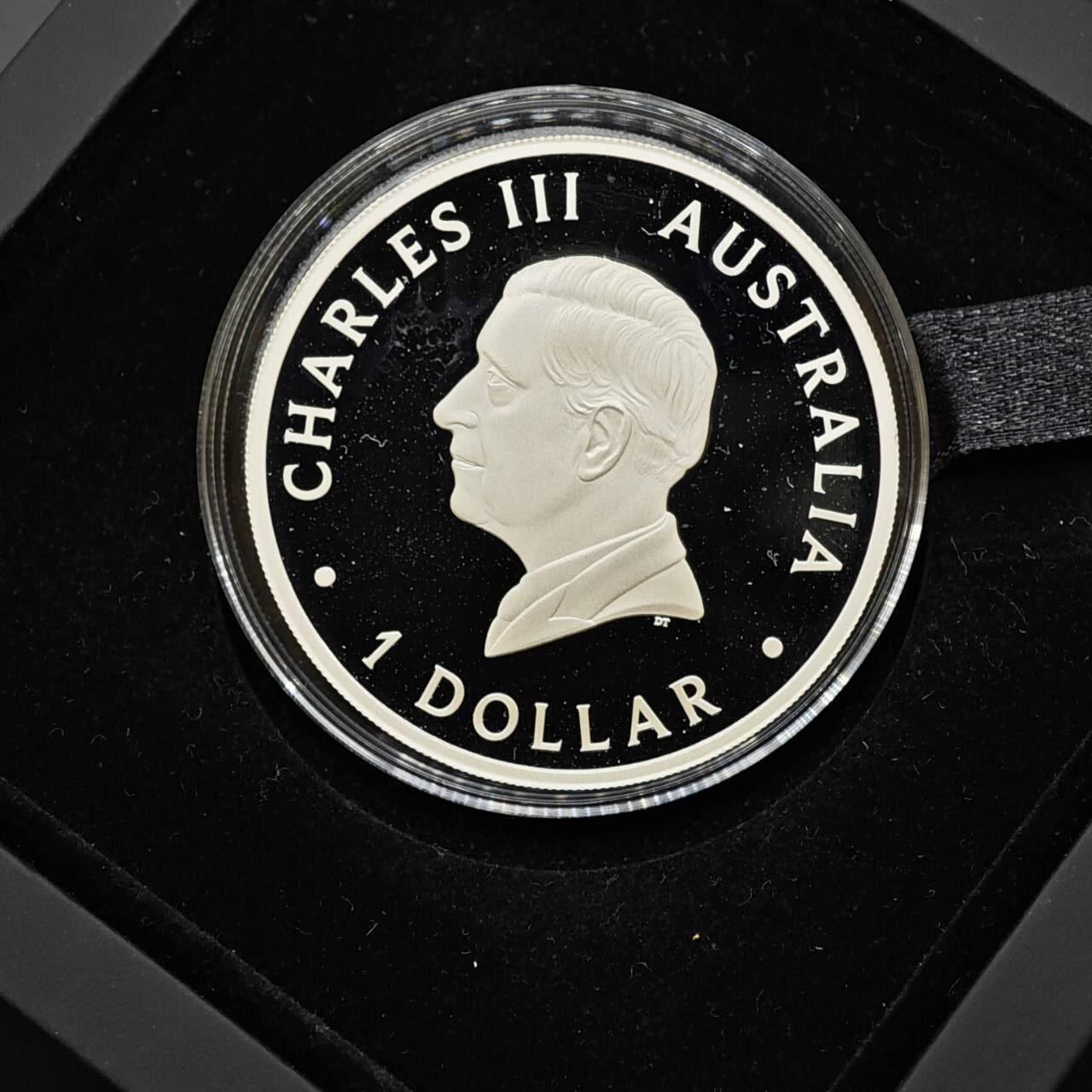 【淘币小摊】实时拍第八百四十七拍   银币套币场   满百包邮可预留二周 每周一统一发货   澳大利亚2024年查尔斯三世袋鼠一盎司精制银币原盒原证参考银价596