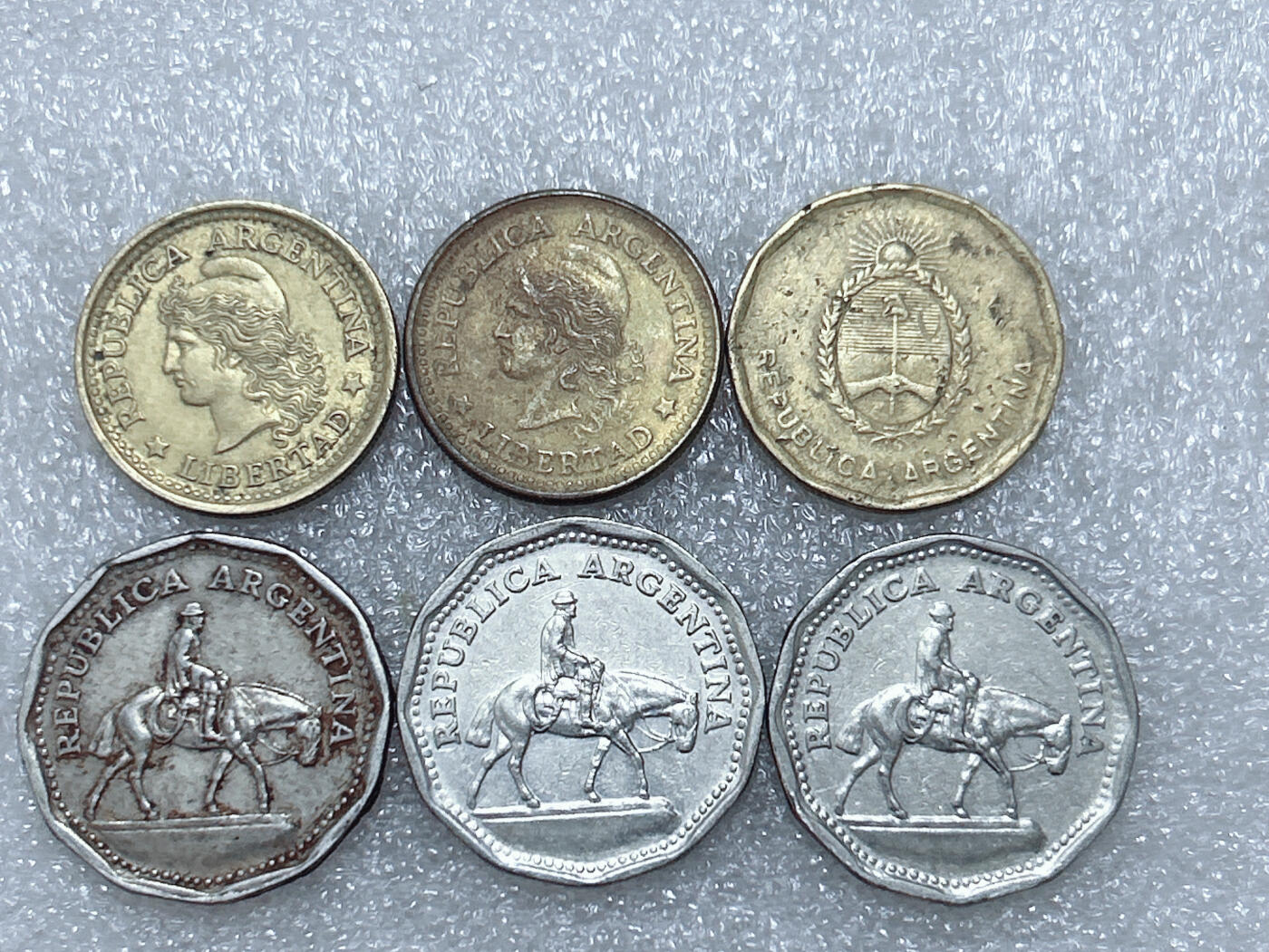 第一海外回流一元起拍收藏 散集专场  第291期 阿根廷硬币 6枚