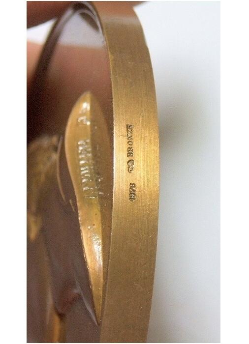 【艺术】可评级 法国艺术大章 拿破仑二世出生高浮雕精制超大铜章 68MM 150克