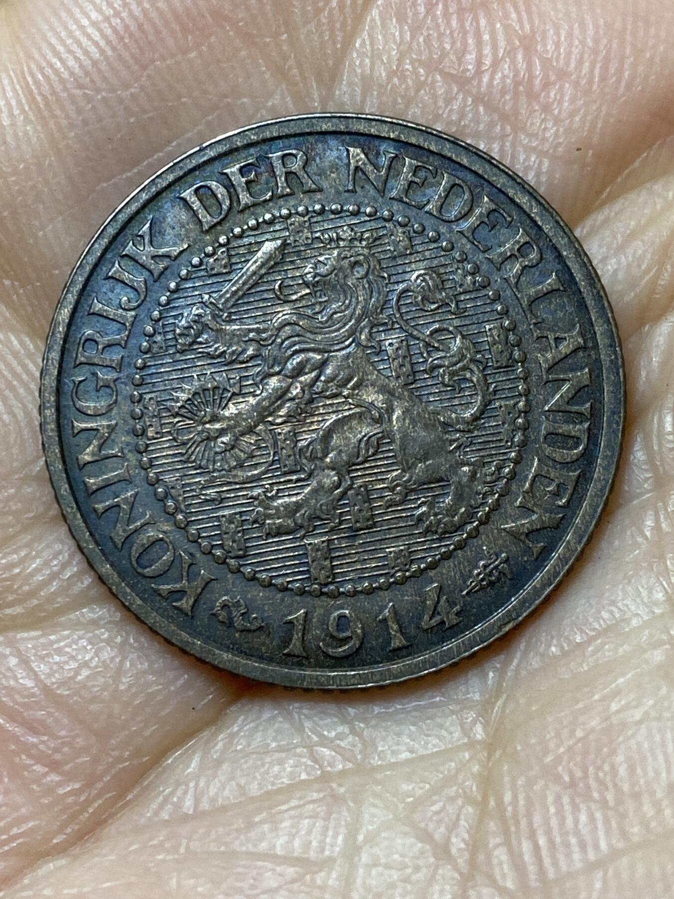 2026年第六场(总第一百七十五场）外国好品散币场(免佣金) 荷兰🇳🇱1914年2.5分(威廉明娜女王第三版，Seahorse –海马标)