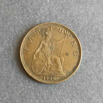 【游宝拍卖】乙巳蛇年第107期 周四集拍 - 英国🇬🇧1法新 1926年