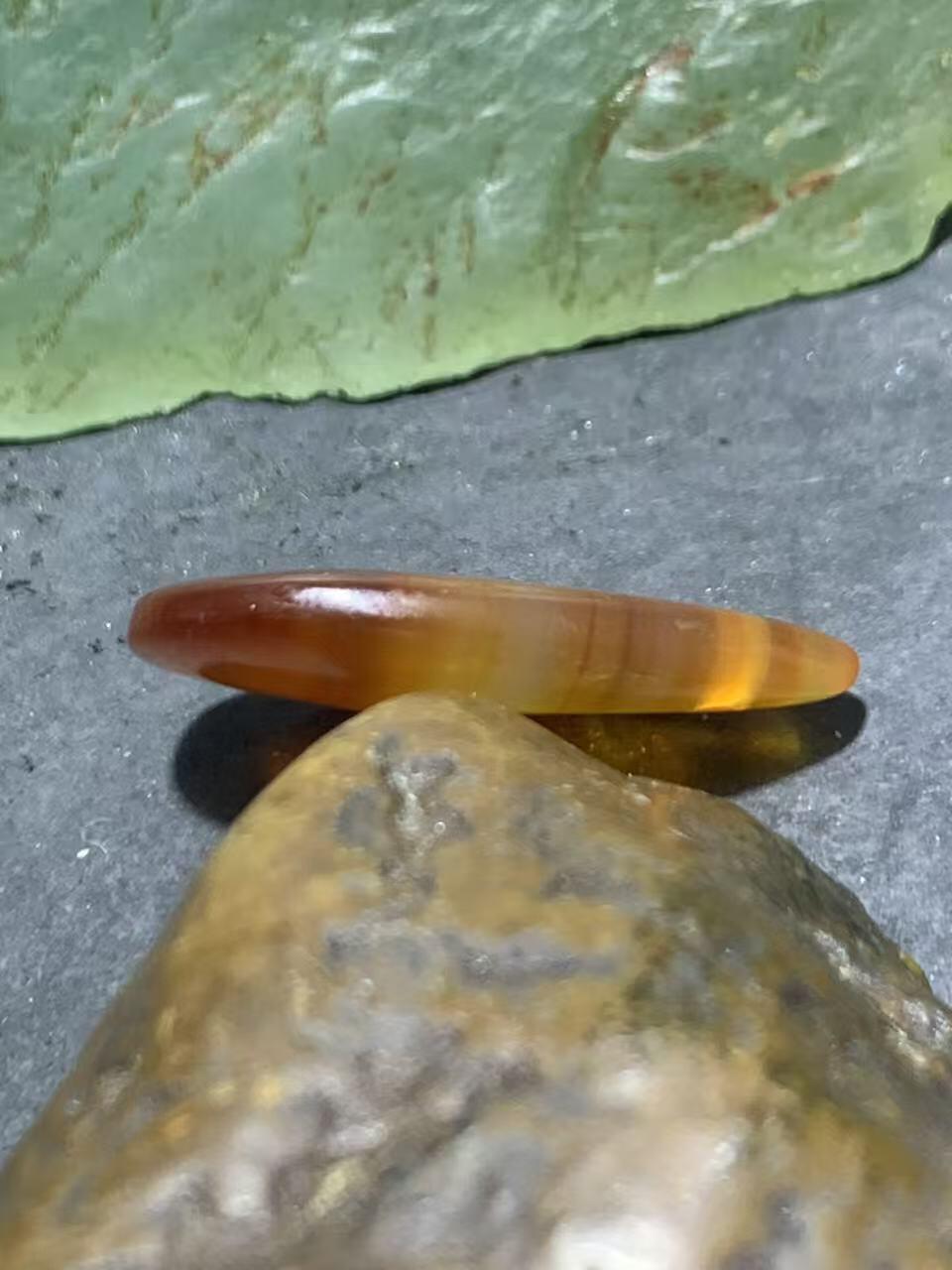 精美高玉化千层纹巴西玛瑙吊坠一个，