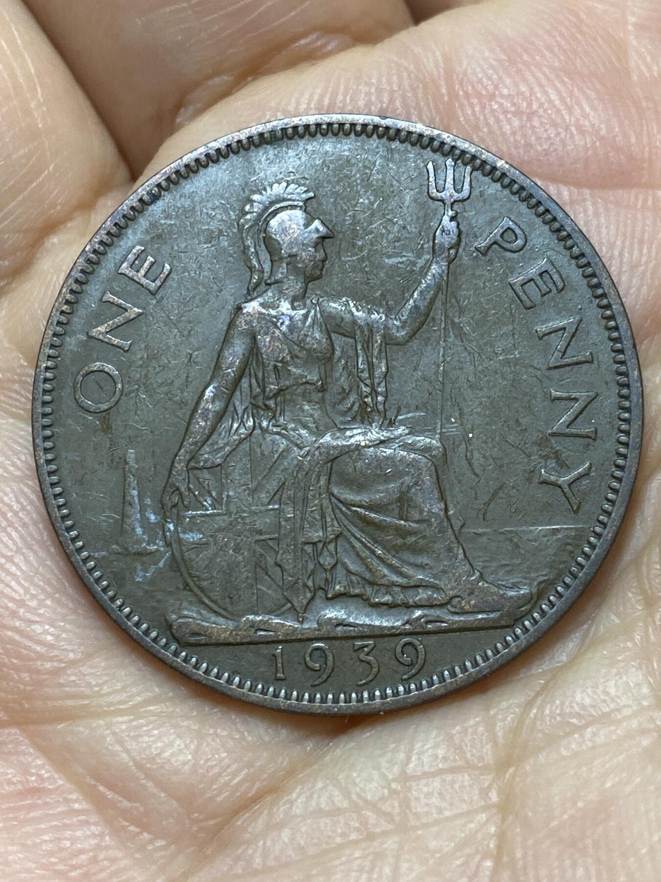 2026年第六场(总第一百七十五场）外国好品散币场(免佣金) 英国🇬🇧1939年1便士(乔治六世第一版)