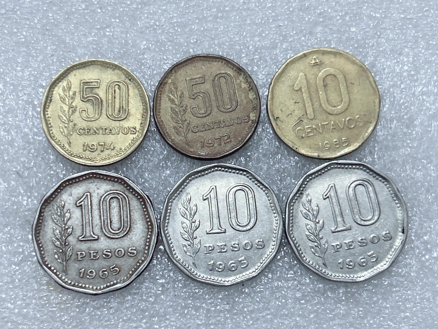 第一海外回流一元起拍收藏 散集专场  第291期 阿根廷硬币 6枚