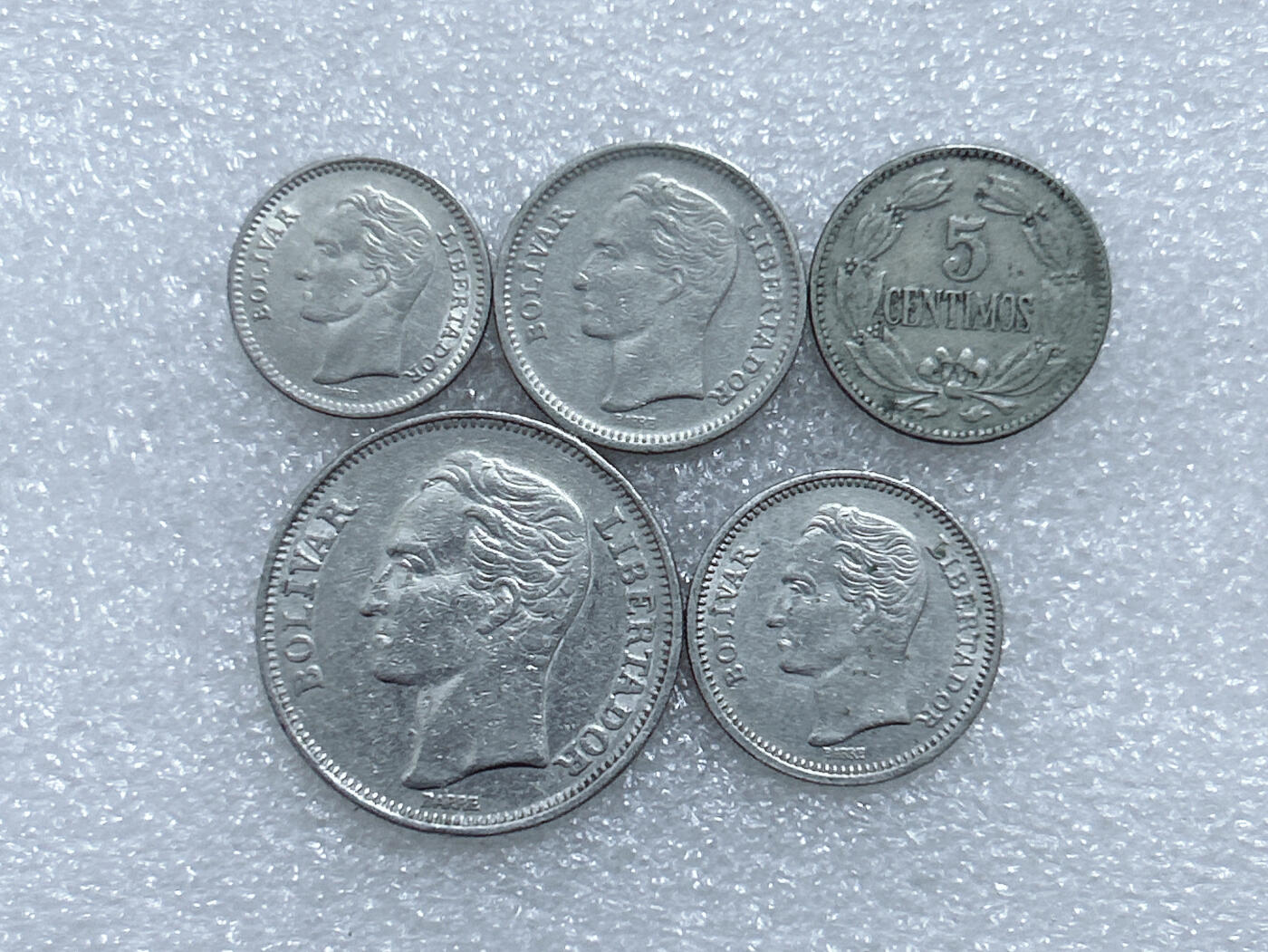 第一海外回流一元起拍收藏 散集专场  第291期 委内瑞拉硬币 5枚