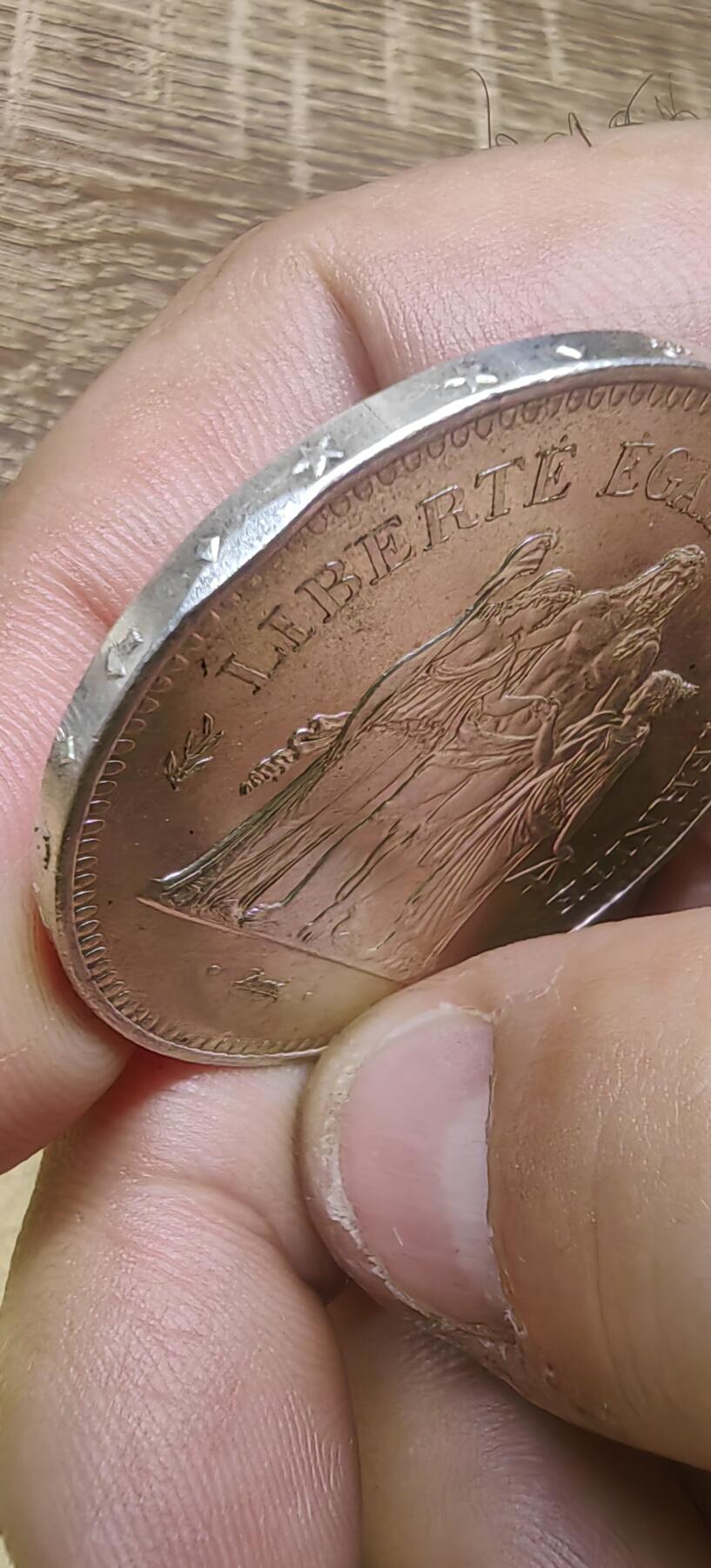 1974年法国50法郎大力神银币