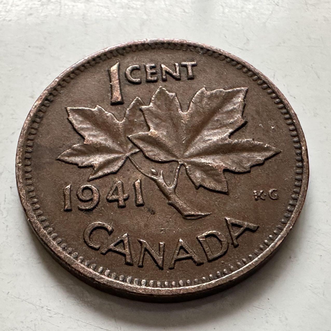 🌹外币初藏🌹🐯2026年第6场  每周二四六晚8️⃣点 接代拍 加拿大1941年一分