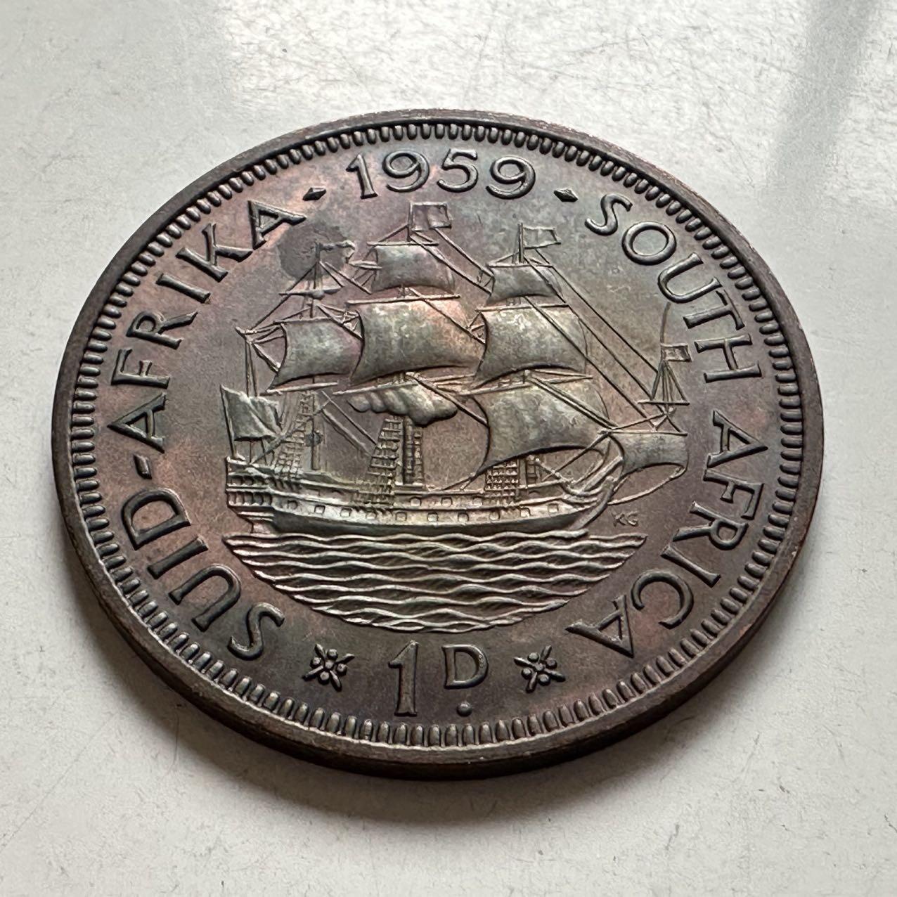 🌹外币初藏🌹🐯2026年第6场  每周二四六晚8️⃣点 接代拍 南非1959年一便士