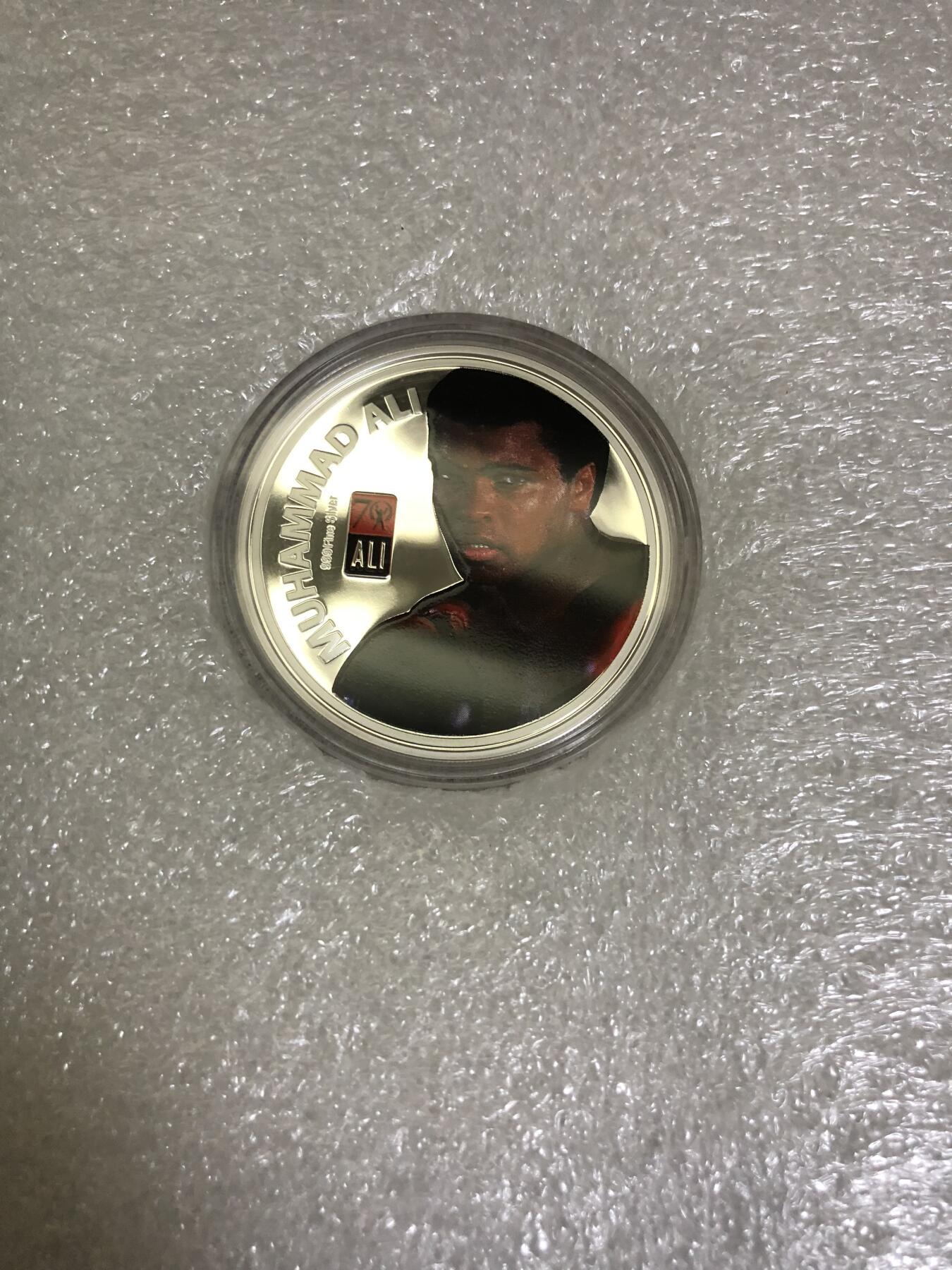 CSIS-GREAT评级精品钱币拍卖第三百三十四期 斐济拳王阿里70周年纪念银币 带原盒证书与拳套附件