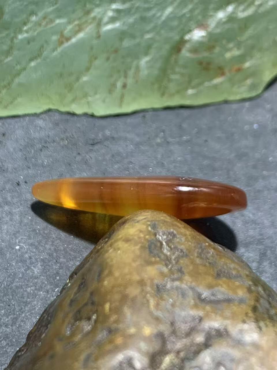 精美高玉化千层纹巴西玛瑙吊坠一个，