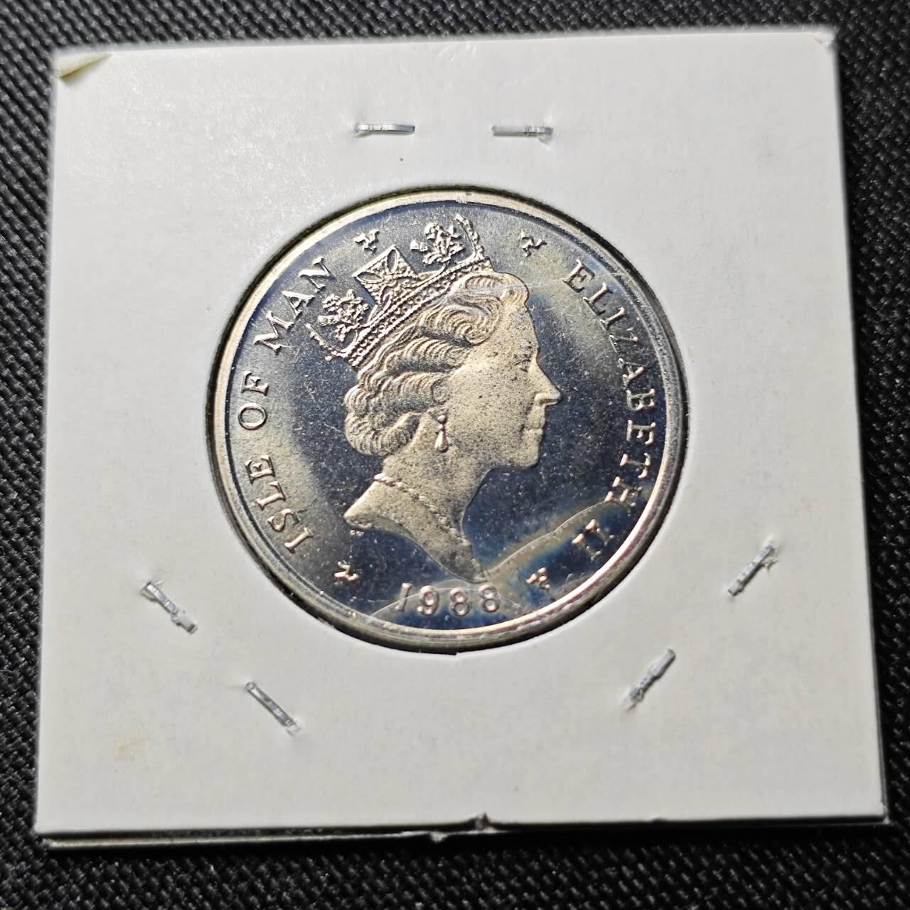 KK钱币收藏小铺  第400期  百期特拍（四拍之四）2月预留时间 周末发货  1988马恩岛10便士