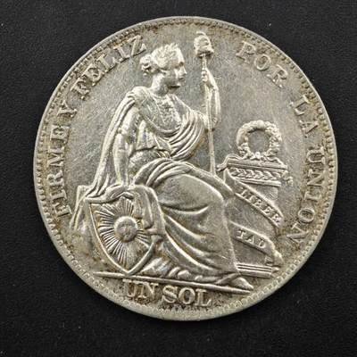 【淘币小摊】实时拍第八百四十七拍   银币套币场   满百包邮可预留二周 每周一统一发货   - 秘鲁1934年1索尔银币25克500银参考银价240