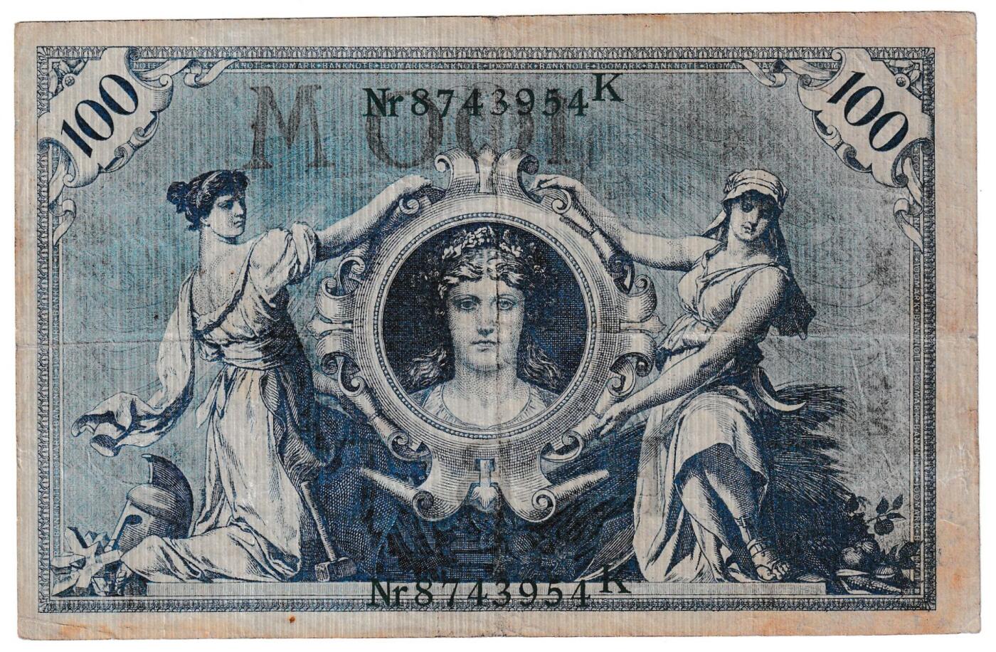 【良泉】【春节前最后一场】2月5日晚19.30点开拍！208组，本场结束后预存钱币的朋友请告知，将连同本场拍品一起邮寄，预祝诸位春节愉快！ 1908年【德国】100马克