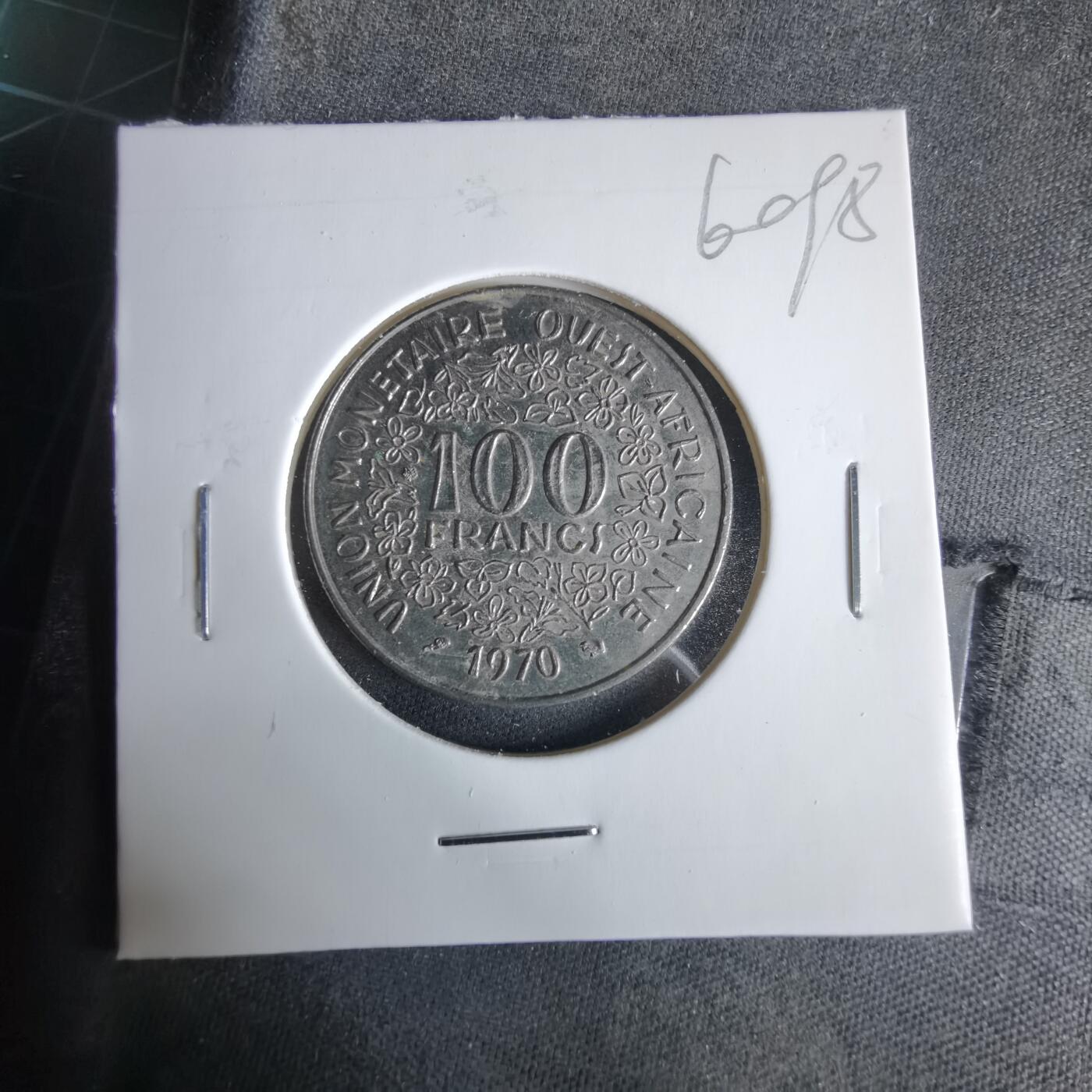 沼泽如烟--第960场 西非1970年100法郎