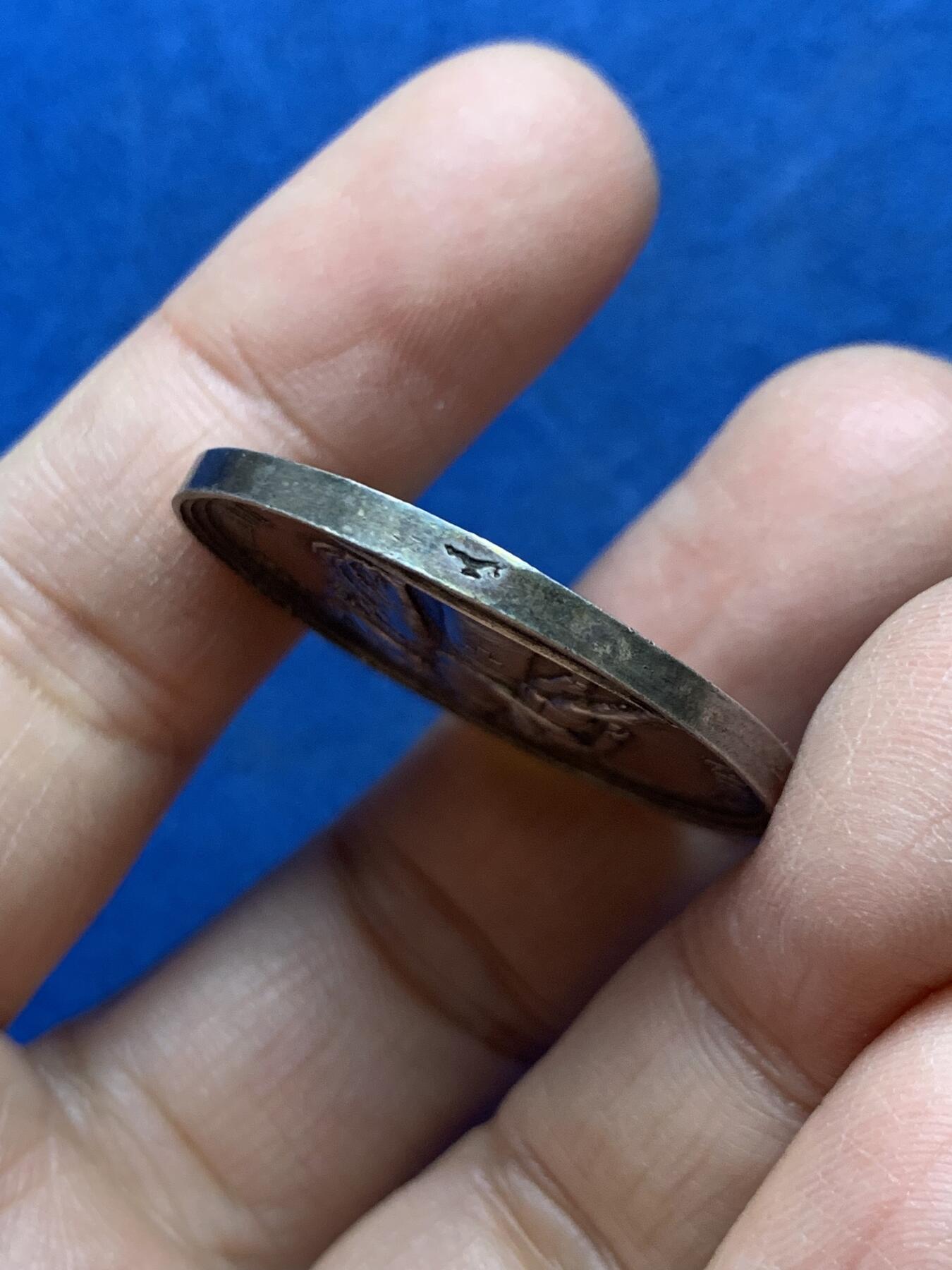 《竞宝斋》第457场 周日，周一，周二   3场连拍 （全场包邮）欢迎送拍 法国婚姻与爱情纪念银章 小天使撒花祝福 神灯边铭 15.9克 33.1mm