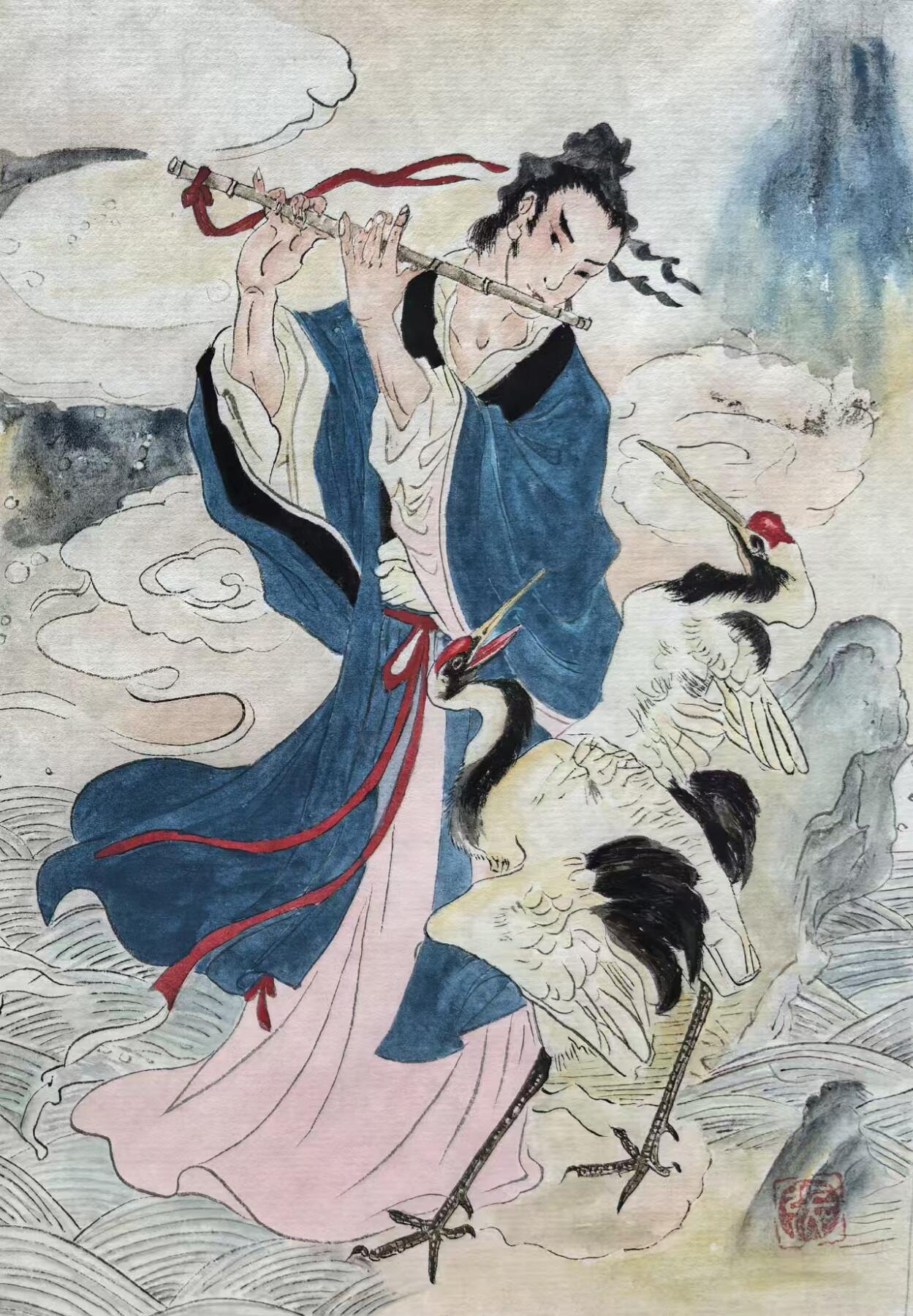 阳大大卡牌拍卖第93期（持续收拍品，周五晚上九点截拍，进群福利早知道） 【手绘卡】艺术家八仙过海纸本，画芯尺寸:A5(单张) 8张全套 精美手绘