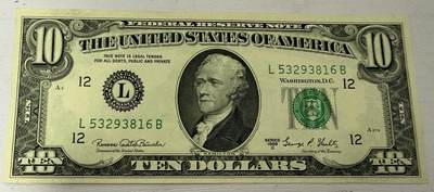 【礼羽收藏】🌏世界钱币拍卖第120期 - 1969年L冠10美元，无47，品相如图