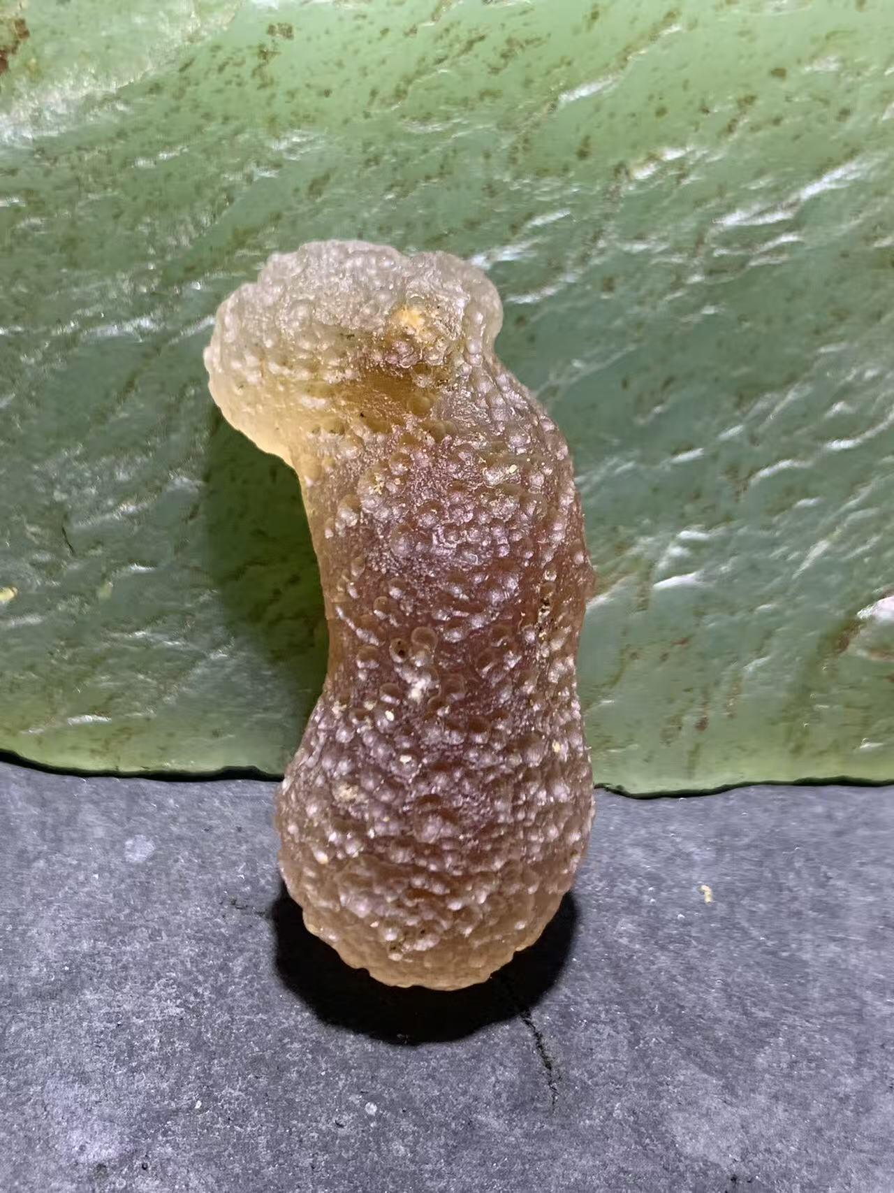 放福利！精美天然麻皮葫芦形糖心阿拉善玛瑙原石一颗，