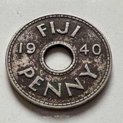 🌹外币初藏🌹🐯2026年第6场  每周二四六晚8️⃣点 接代拍 - 斐济1940年一便士