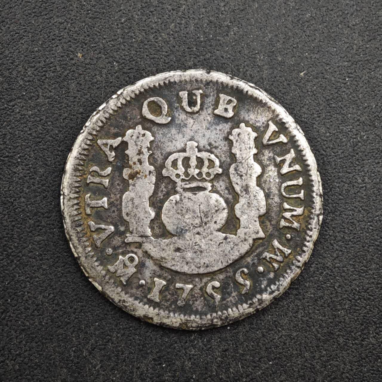 【淘币小摊】实时拍第八百四十七拍   银币套币场   满百包邮可预留二周 每周一统一发货   西属墨西哥1799年地球双柱1R银币