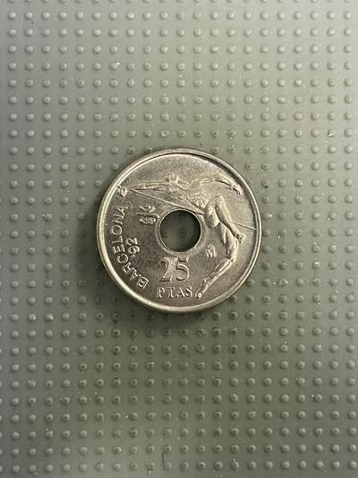 2026年第8场各国散币拍卖（总第158场） - 西班牙1990年巴塞罗那奥运会25比赛塔纪念币