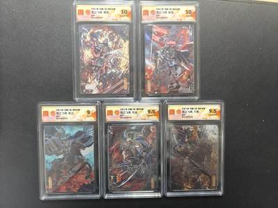 天玑星卡拍第159期《1.12周一截拍》持续收拍收评中 满赠卡需备注 - 百里卡牌 苍之飞鸿 神魔三国 魏武扬鞭 五子良将 折光 CCG评级 一张9两张9.5两张10 第五组