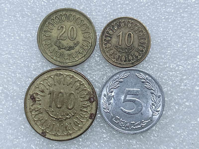 第一海外回流一元起拍收藏 散集专场  第291期 - 突尼斯硬币 4枚