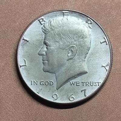 【日月同辉 第2场】世界钱币 银币 - 1967年肯尼迪银币