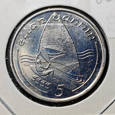 KK钱币收藏小铺  第400期  百期特拍（四拍之四）2月预留时间 周末发货 -  1988马恩岛5便士