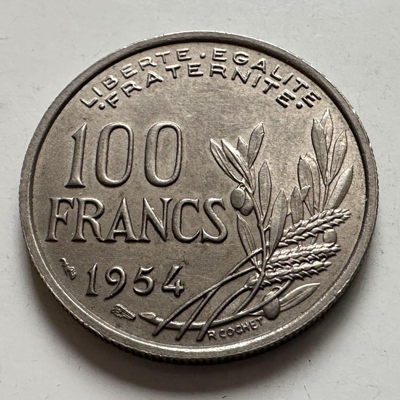 🌹外币初藏🌹🐯2026年第6场  每周二四六晚8️⃣点 接代拍 法国1954年100法郎