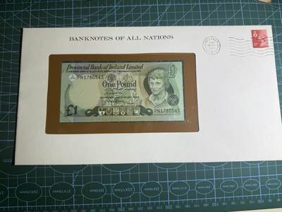 【炜奕收藏】，第五十六期，大不列颠专场 - 1979年北爱尔兰省银行1镑，富兰克林邮币封