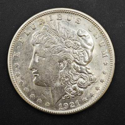 【淘币小摊】实时拍第八百四十七拍   银币套币场   满百包邮可预留二周 每周一统一发货   - 美国1921年摩根银币26.7克900银参考银价460