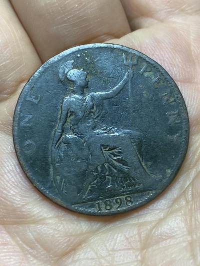 2026年第六场(总第一百七十五场）外国好品散币场(免佣金) - 英国🇬🇧1898年1便士(维多利亚女王老年披纱)